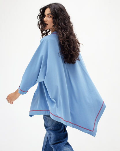 Muse Asymmetrical shirt in Blue
