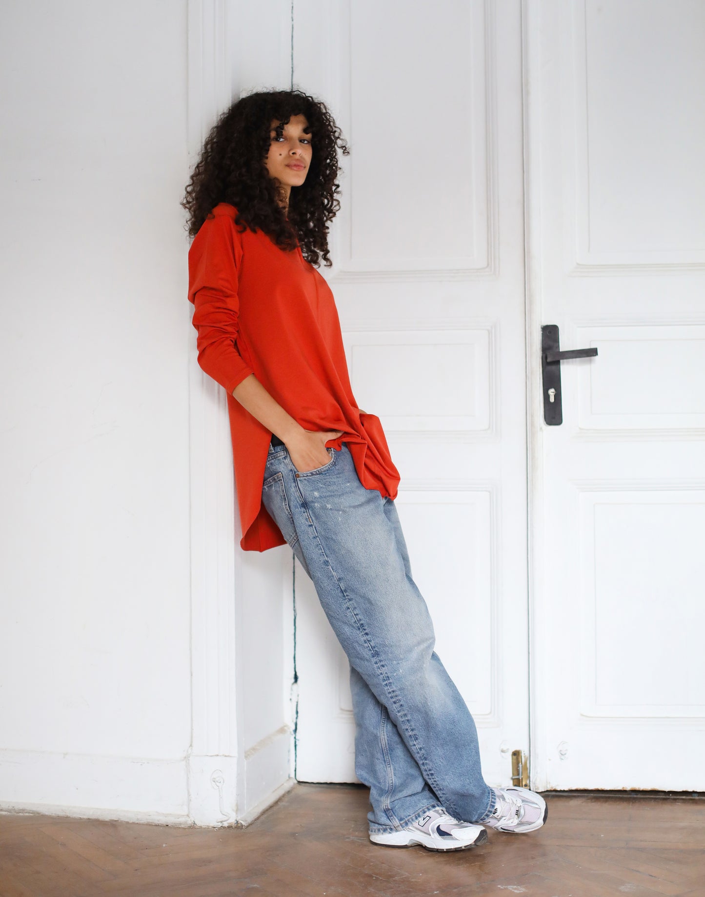 Long Sleeve Basic in Burnt Orange