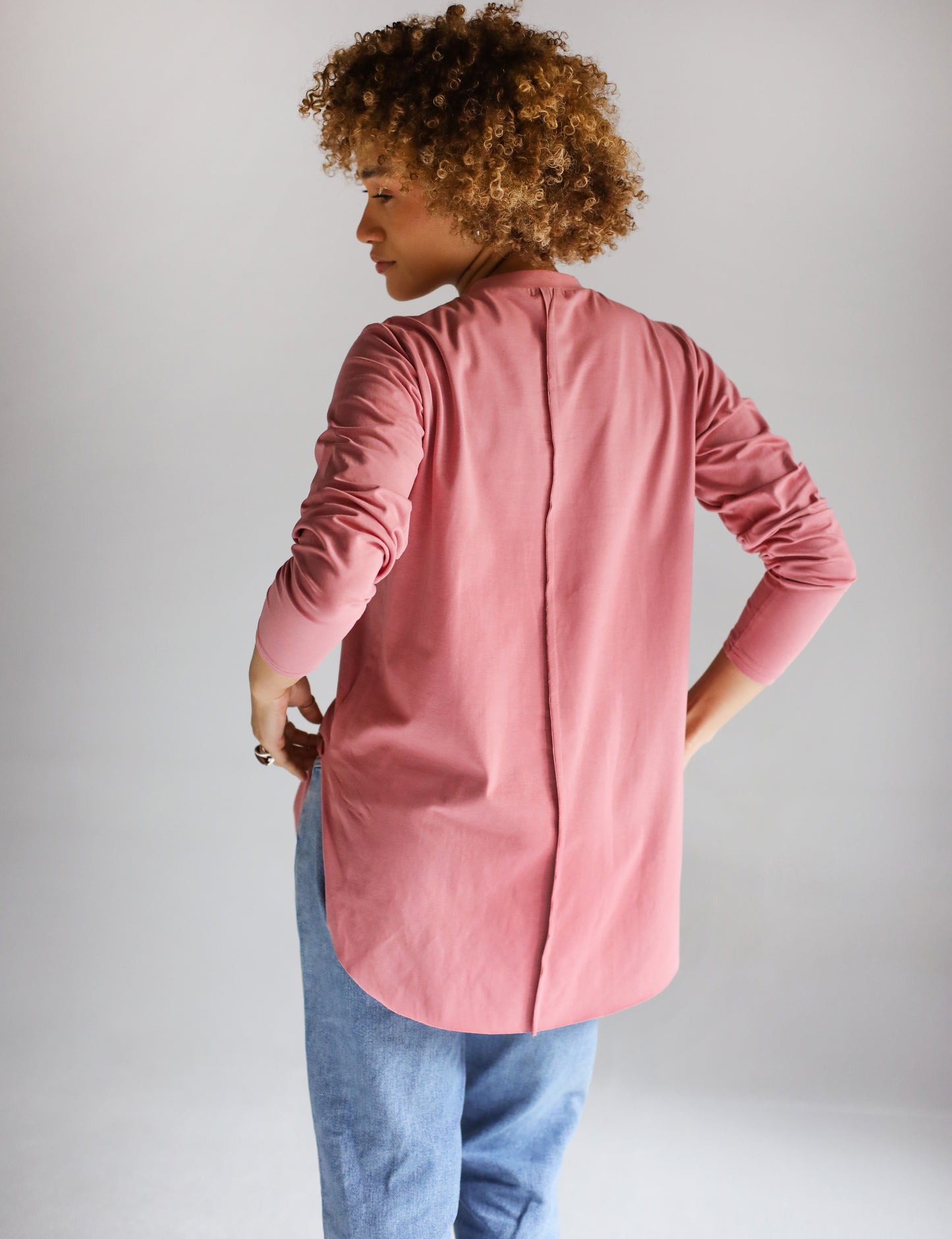 Long Sleeve Basic in Pink Cashmere