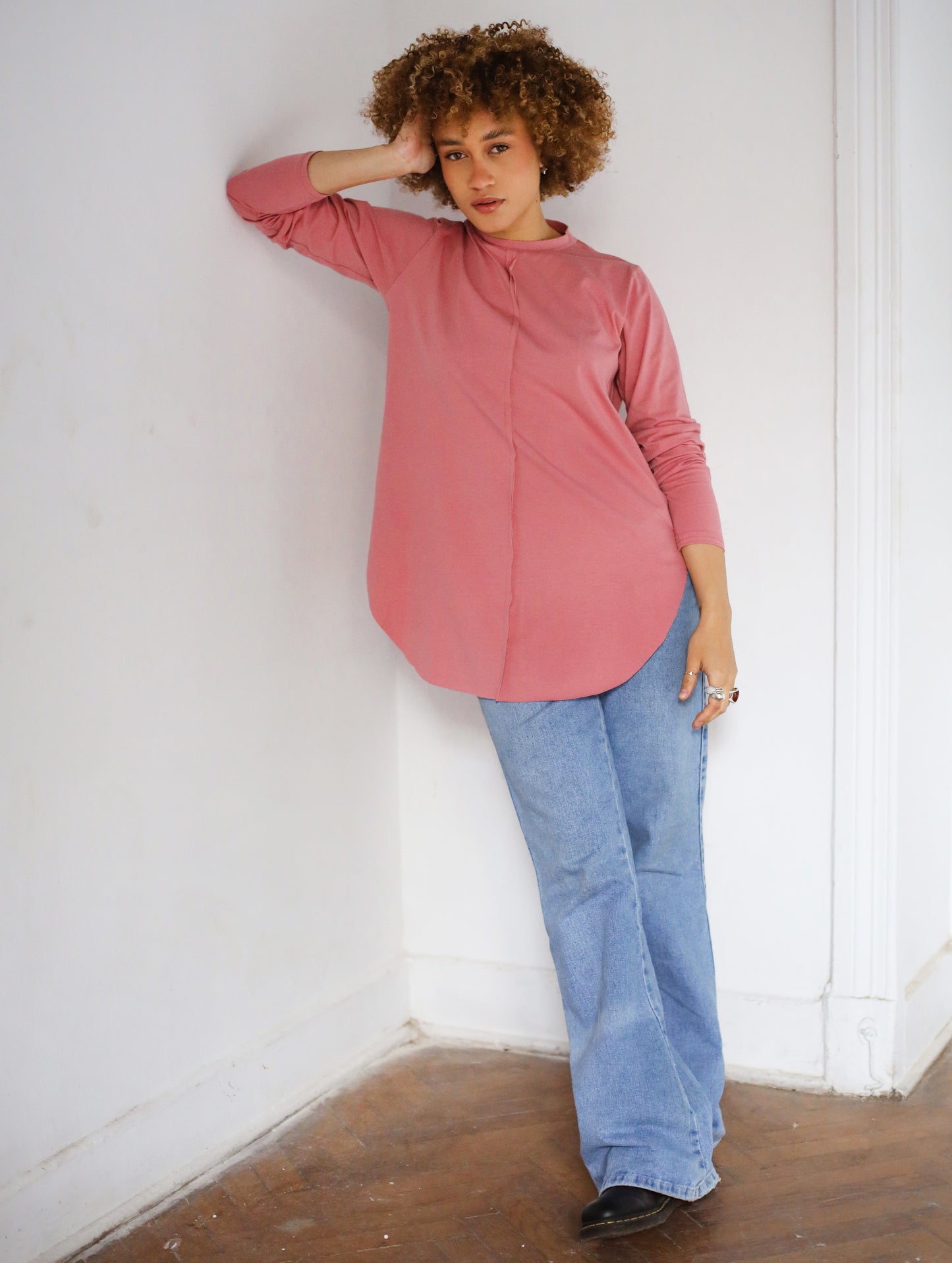 Long Sleeve Basic in Pink Cashmere