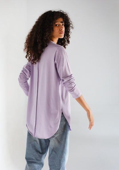 Long Sleeve Basic in Lilac