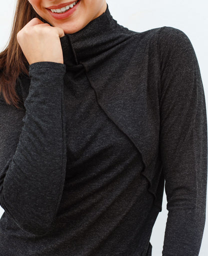 Turtleneck In Sparkly Black